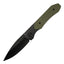X Series Bolster Lock Folder - Black DLC/OD Green G10