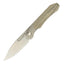X Series Bolster Lock Folder - Stonewash/Olive Micarta