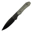 X Series Bolster Lock Folder - Black DLC/Black Micarta